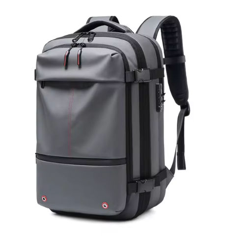 Large-capacity vacuum compression backpack from UrHomeSupplies with multiple compartments and adjustable straps, ideal for travel and storage.