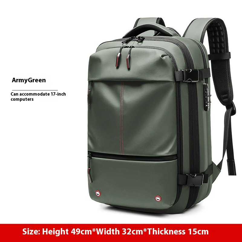 Large-capacity vacuum compression backpack by UrHomeSupplies, showing the sleek design and spacious storage compartments.