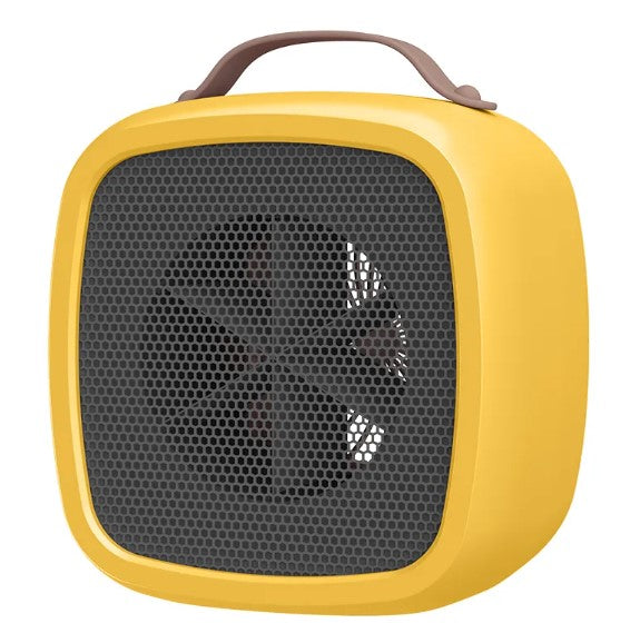Portable heater from UrHomeSupplies with a sleek white design and control panel, ideal for small rooms and personal warmth.